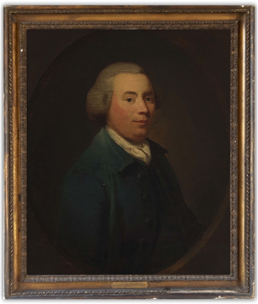 John Singleton Copley Painting of a Man Identified as John Adams, Painted Circa 1765, When Adams Was a Young Man